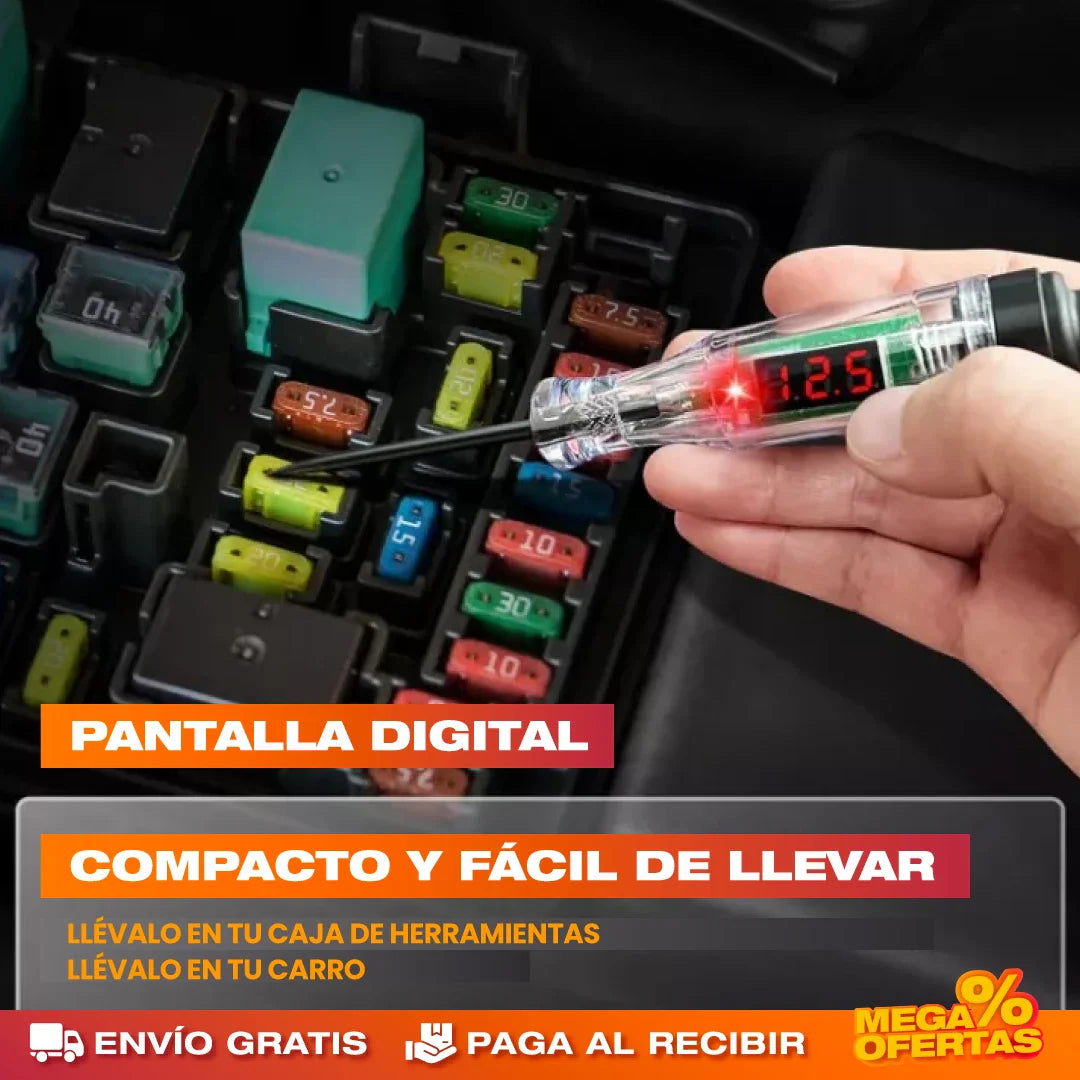 Lápiz Probador de Voltaje con Pantalla Digital