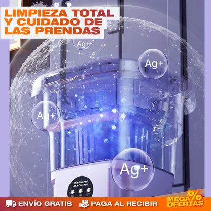 Lavadora Plegable y Portátil de 5 Litros