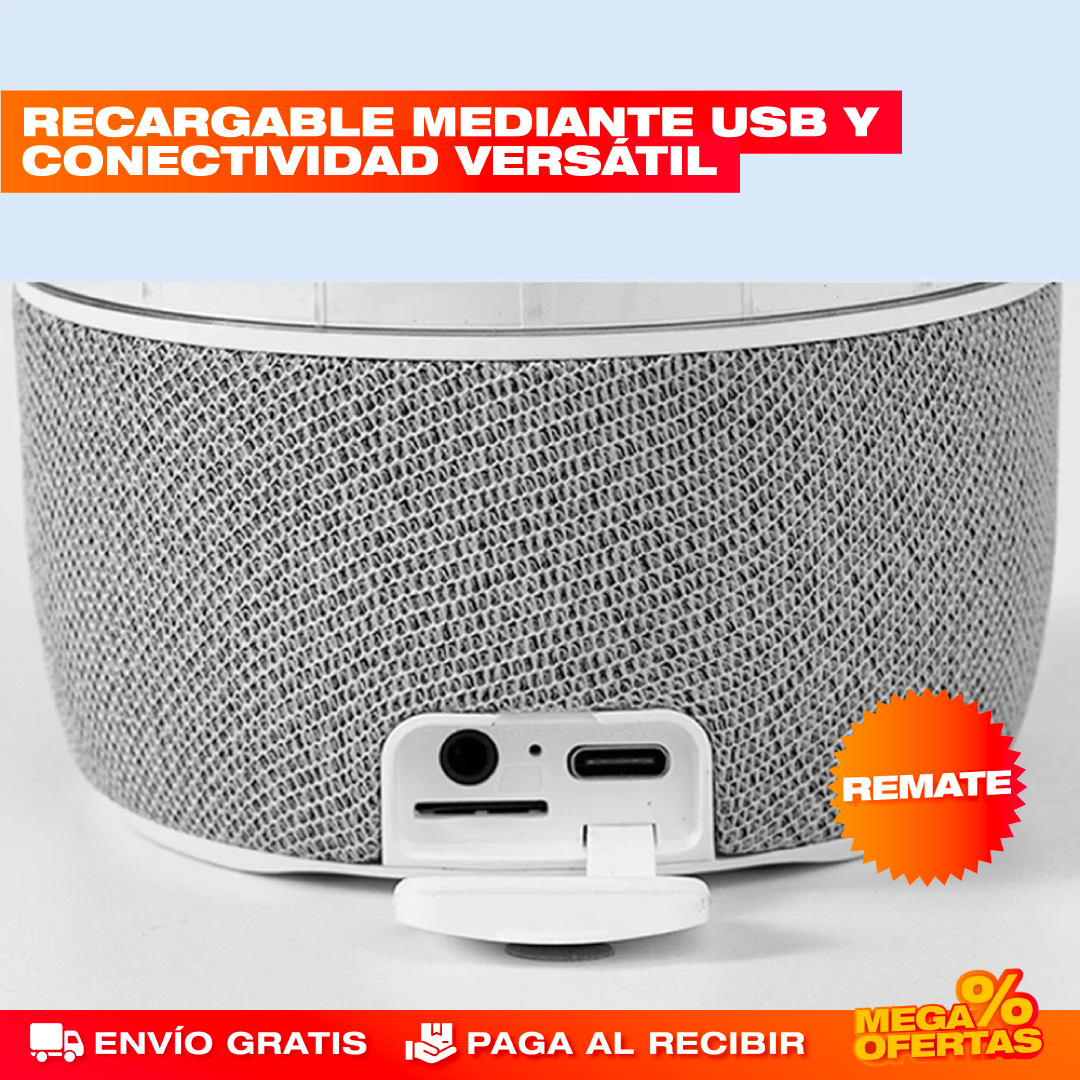 Parlante Bluetooth con Luces Medusa