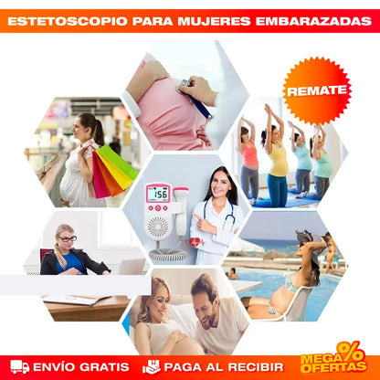 Monitor de Ritmo Cardíaco Fetal Doppler