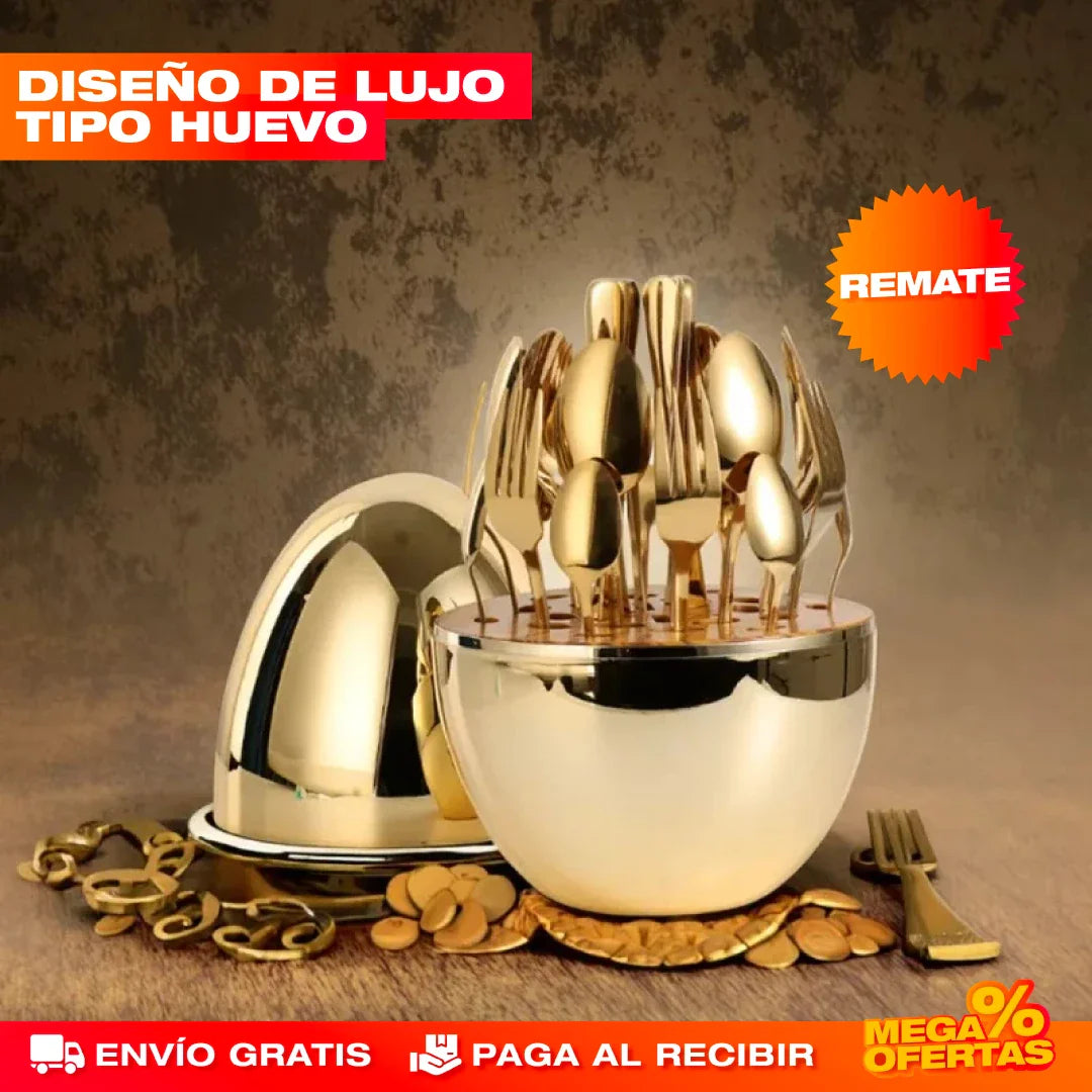 Set de Cubiertos de Lujo – 24 Piezas
