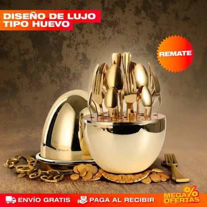 Set de Cubiertos de Lujo – 24 Piezas
