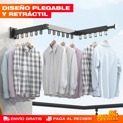 Gancho Tendedero Retráctil de Aluminio – Alta Calidad