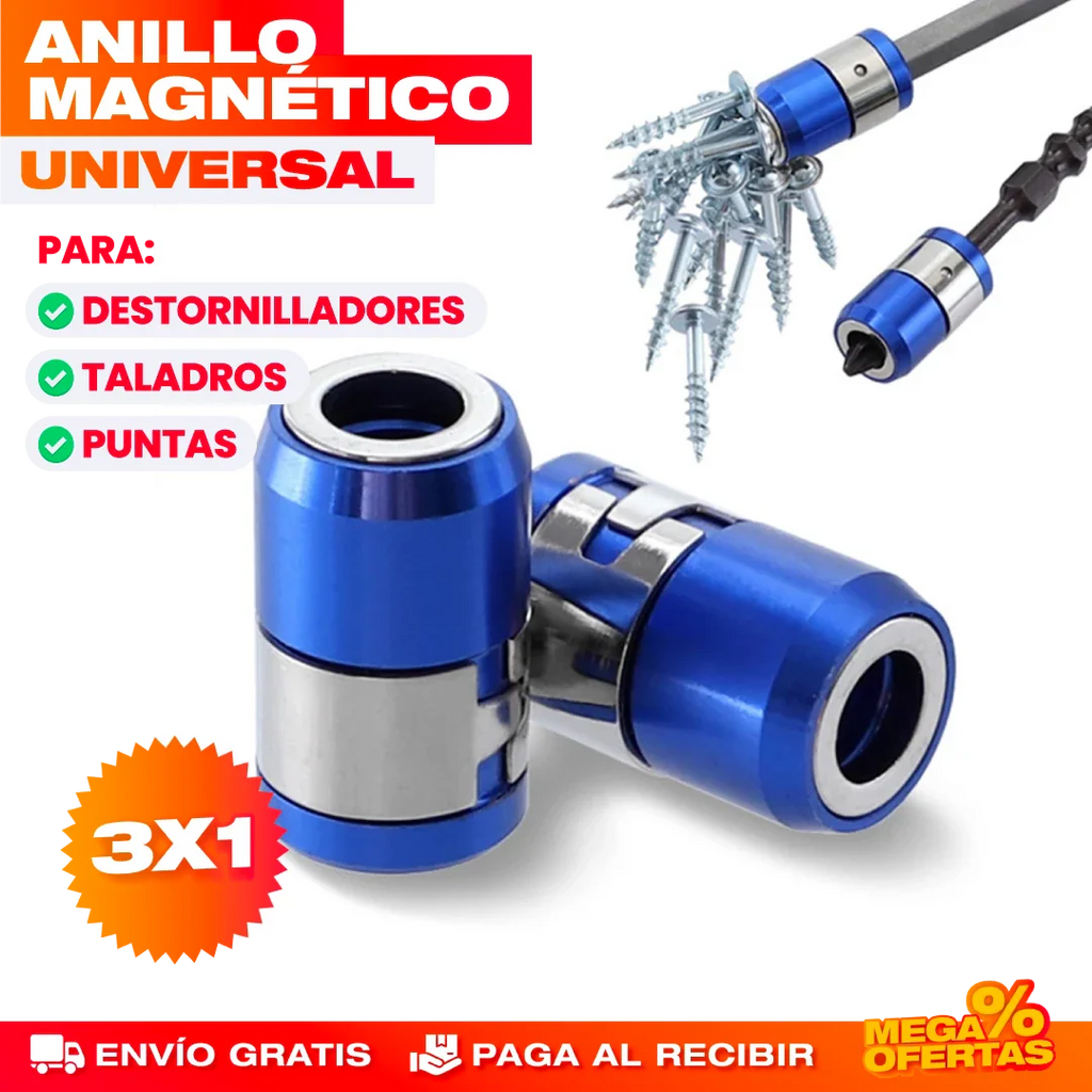 Anillo Magnético para Destornillador – Promo 3x1