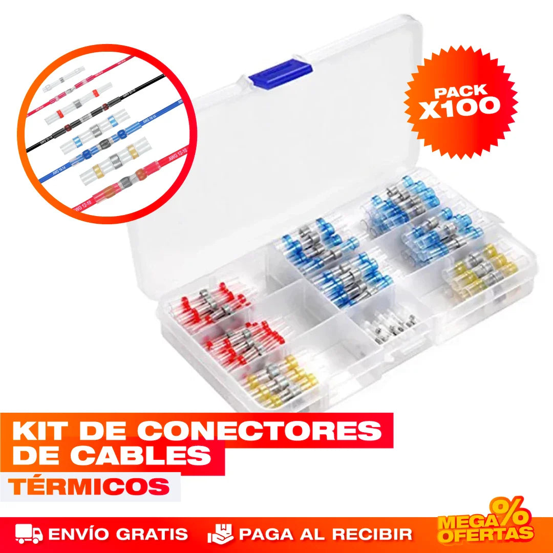 Conectores de Cables Térmicos – Kit x100