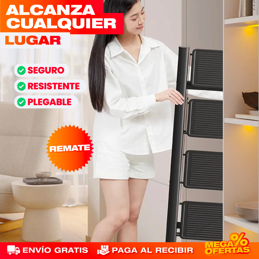 Escalera Plegable de 4 Pasos
