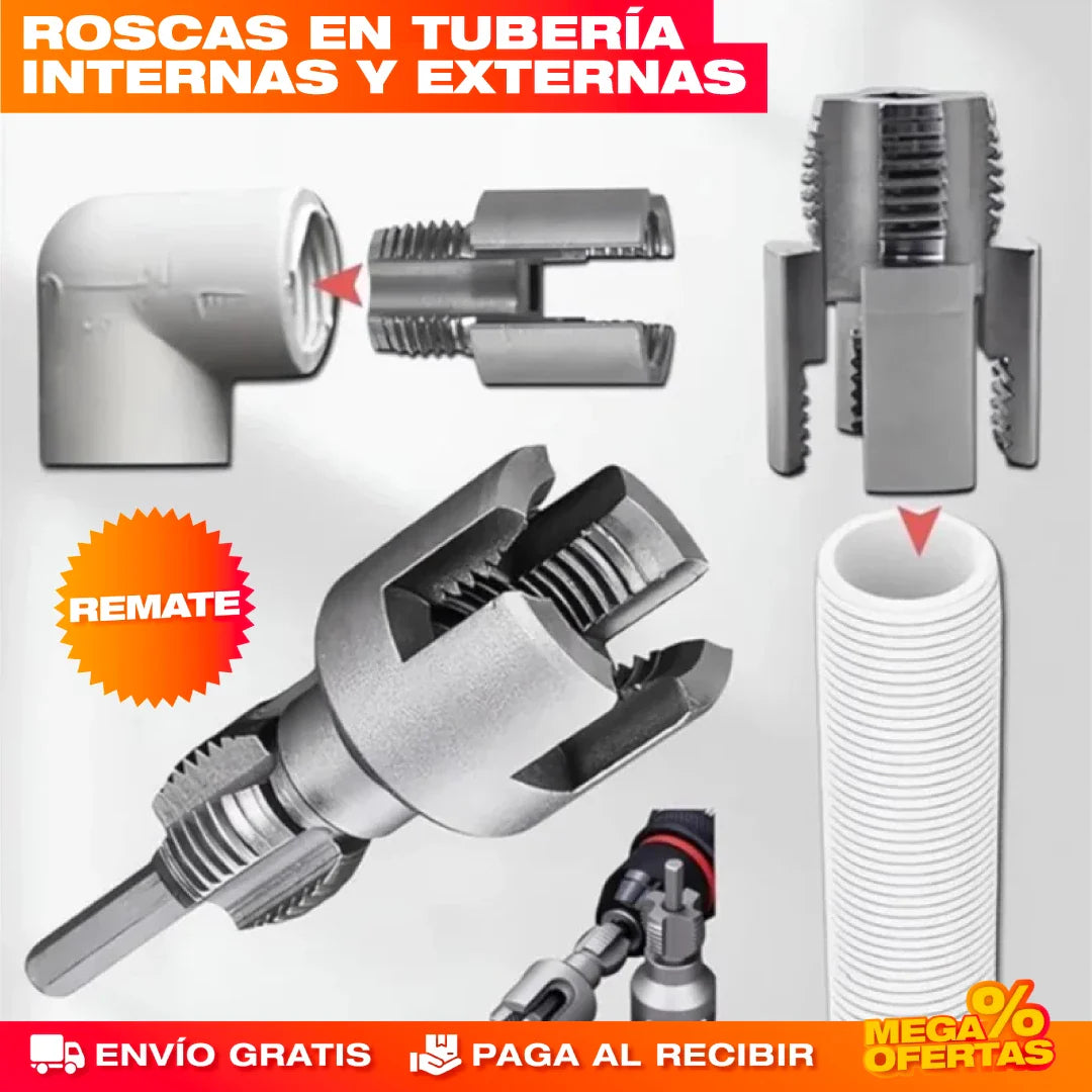Guía de Roscado para Tubería PVC – Set x2