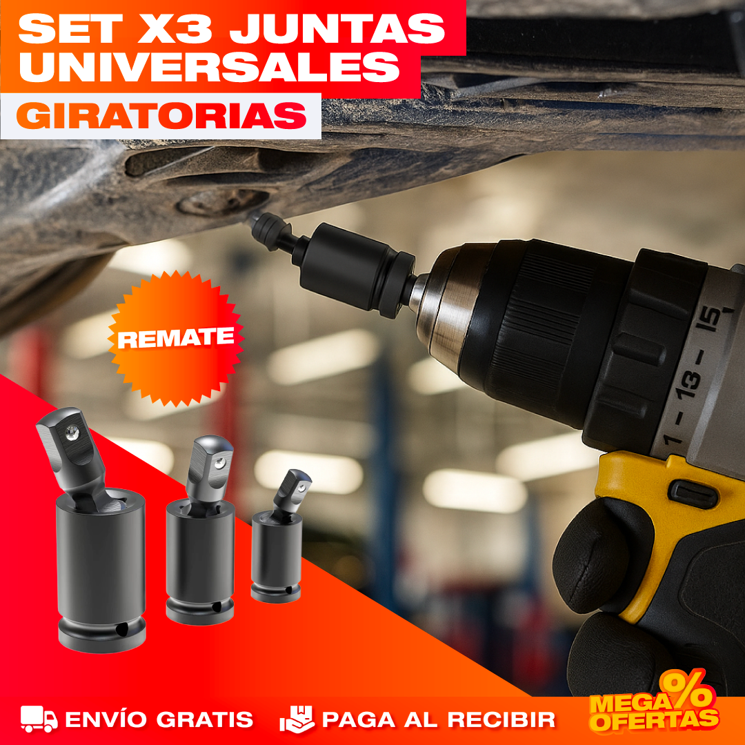 Juntas Universales Giratorias – Set x3