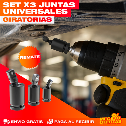 Juntas Universales Giratorias – Set x3