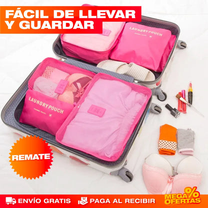 Kit de Bolsas de Viaje 6 en 1