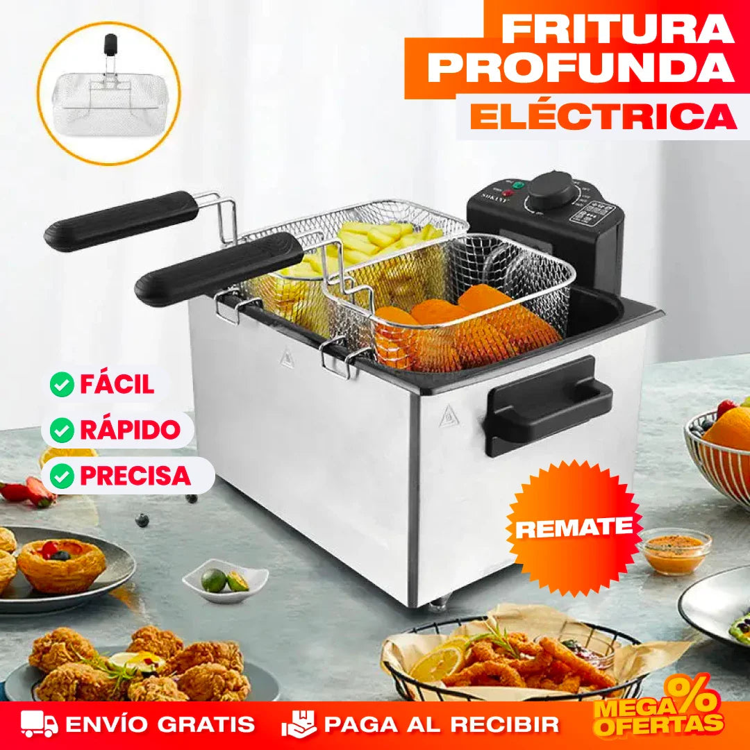 Freidora Eléctrica Sokany 5 Litros