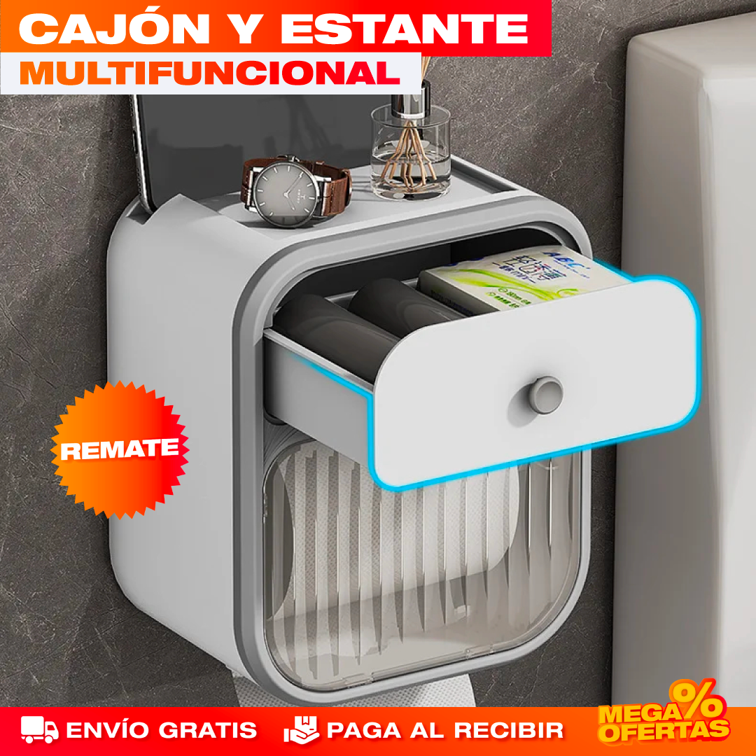 Organizador y Soporte de Papel Higiénico para Baño