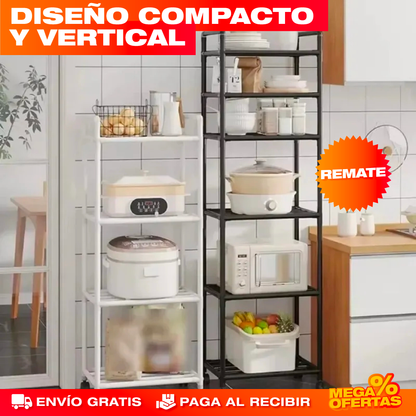 Estante Organizador Vertical de 6 Niveles