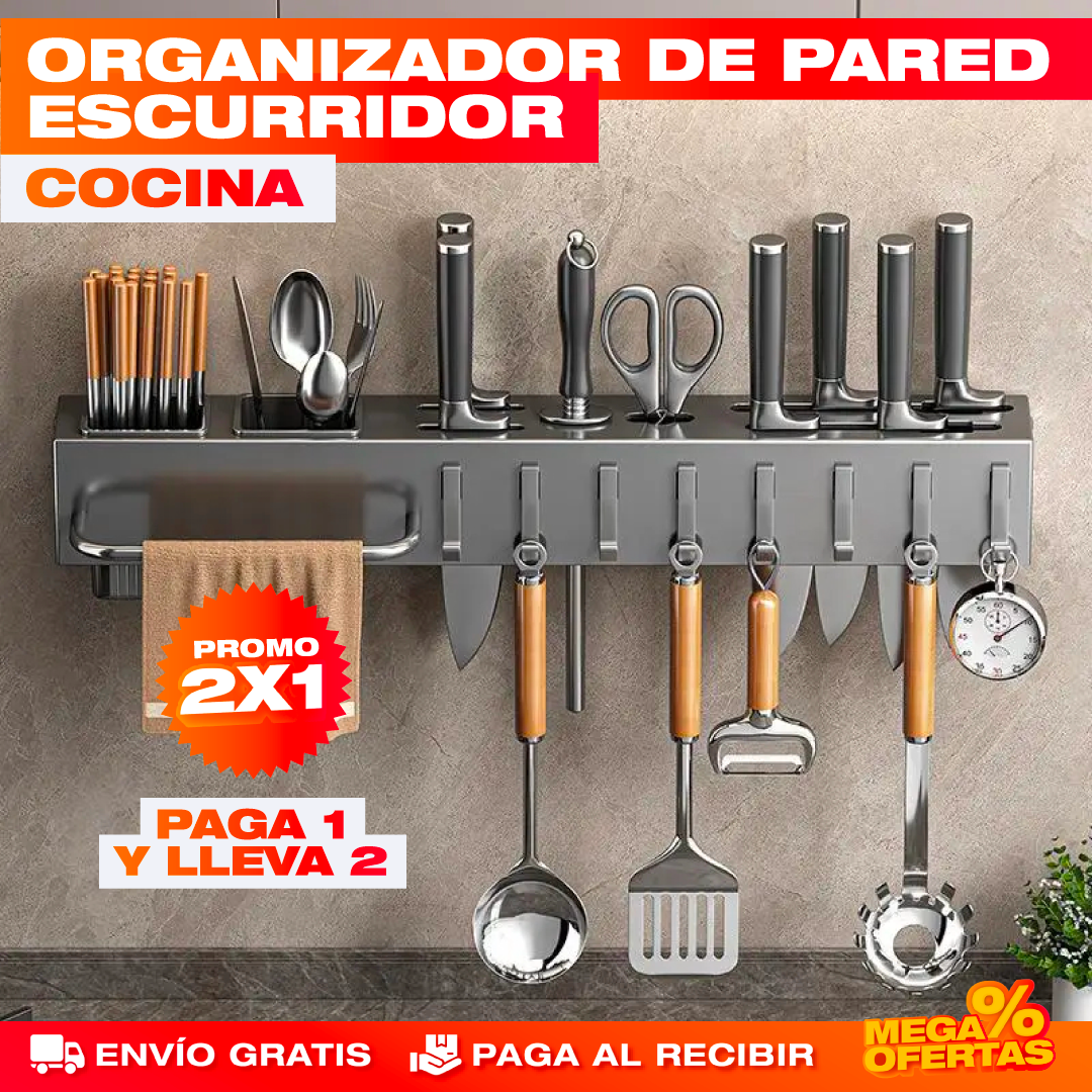Organizador Escurridor de Cubiertos – Promo 2x1 (Fácil Instalación)
