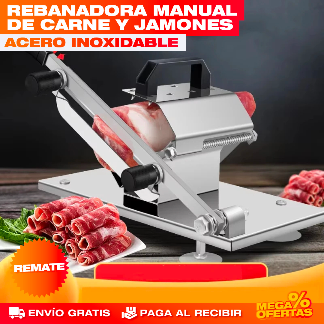 Rebanadora de Carne y Jamones Portátil