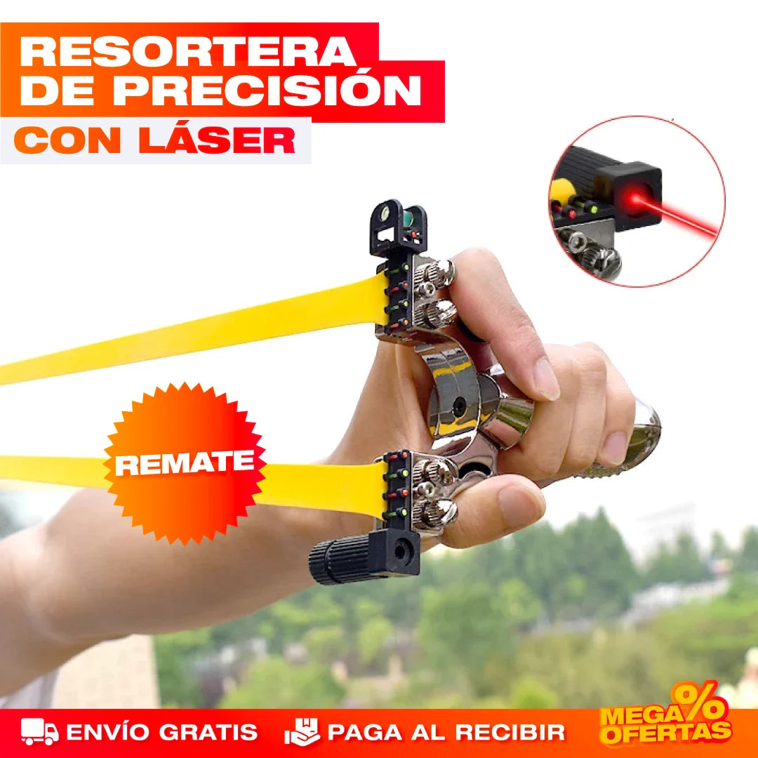 Resortera de Precisión con Láser