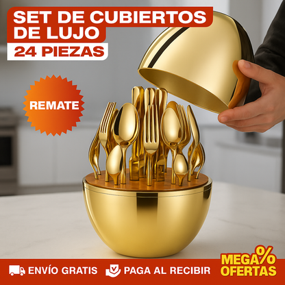 Set de Cubiertos de Lujo – 24 Piezas