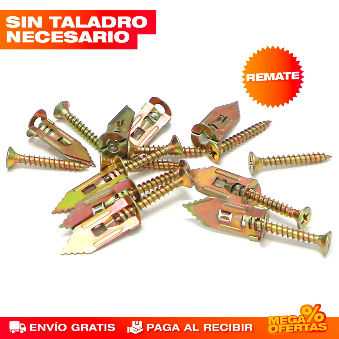 Anclajes Autoperforantes con Tornillos – Set x100