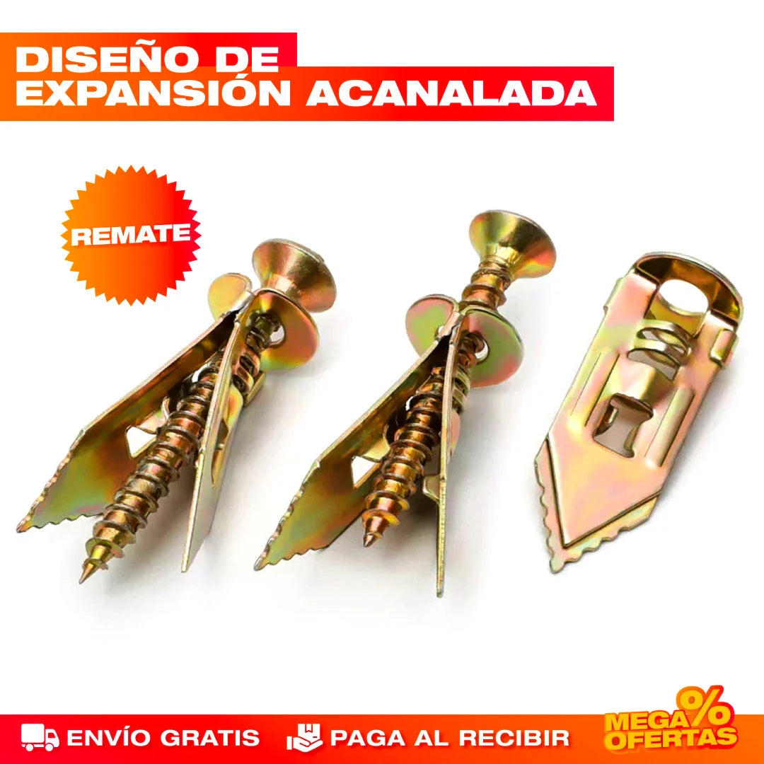 Anclajes Autoperforantes con Tornillos – Set x100