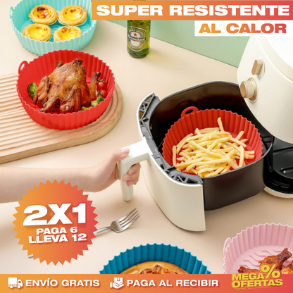 Set de 6 Canastas de Silicona para Air Fryer – Promo 2x1