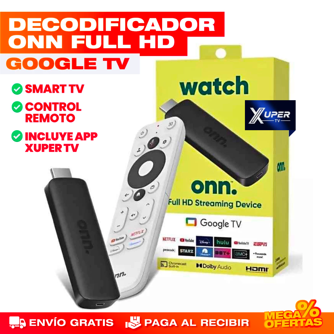 Convertidor Smart TV con Control Remoto – Google XUPER TV